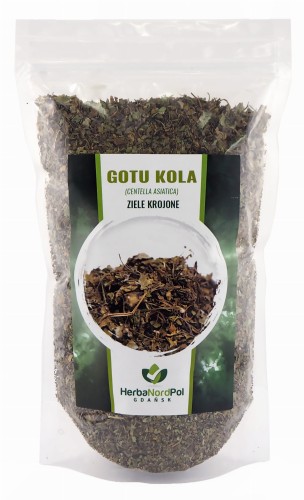 Gotu kola, Centella asiatica, krojone ziele w opakowaniu