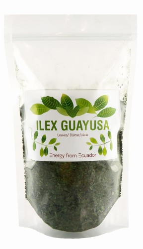 Guayusa, ilex guayusa, cut leaves in the package