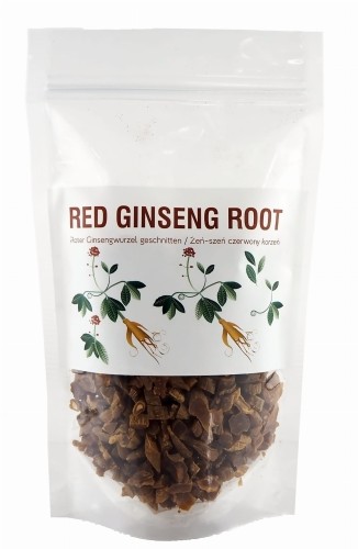 żeń-szeń koreański czerwony, Panax ginseng, korzeń w opakowaniu